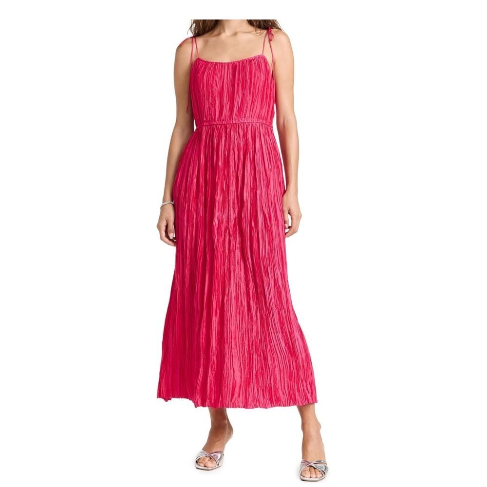 ULLA JOHNSON Oral Midi Strappy Dress in Orchid Size 6 New With Tag MSRP $650